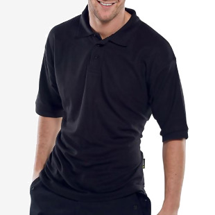 Beeswift Click Short Sleeve Polo Shirt Black 4XL CLPKSBL4XL BSW06678