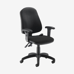 Jemini Intro Posture Chair with Adjustable Arms 640x640x990-1160mm Charcoal KF838994 KF838994