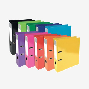 Exacompta Iderama 70mm Lever Arch File A4 Assorted (Pack of 10) 53629E GH53629
