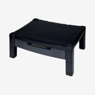 Contour Ergonomics Adjustable Monitor Stand with Drawer Black CE77685 CE77685