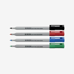 Ikon OHP Pen Non-Permanent Fine Point Assorted (4 Pack) 7421WLT4 HK73068