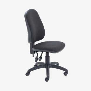 First High Back Operator Chair 640x640x985-1175mm Charcoal KF98507 KF98507