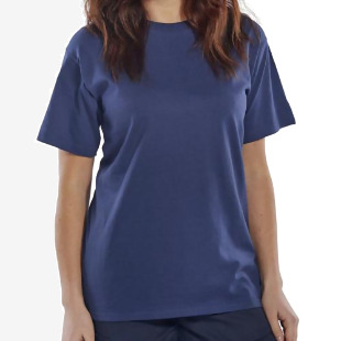 Beeswift Click Heavyweight Cotton T-shirt Navy Blue L CLCTSHWNL BSW01773