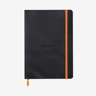 Rhodiarama Soft Cover Notebook 160 Pages A5 Black 117402C GH17402