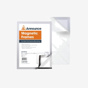 Announce Magnetic Frame A3 Silver (Pack of 2) AA01843 AA01843