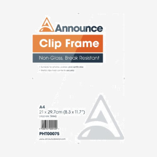 Announce Metal Clip Frame A4 PHT00075 PHT00075