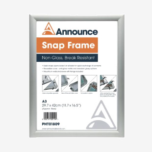 Announce Aluminium Snap Frame A3 PHT01809 PHT01809