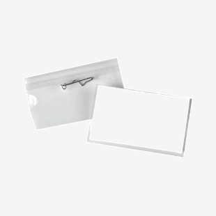 Announce Pin Name Badge 40x75mm Pack of 100 PV00929 PV00929