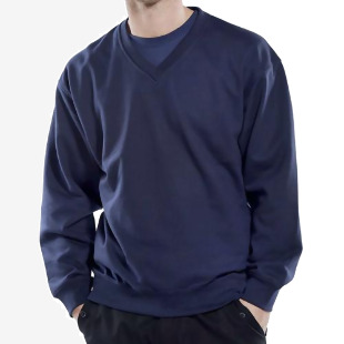 Beeswift Click V-Neck Sweatshirt Navy Blue 2XL CLVPCSN2XL BSW02078
