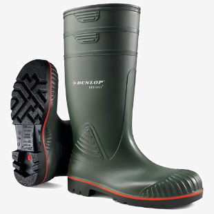 Dunlop Acifort Heavy Duty Waterproof Full Safety Waterproof Boots 1Pr Green 7 A44263107 DLP34608