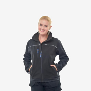 Beeswift Ladies Soft Shell Jacket Black Medium LSSJBLM BSW23614