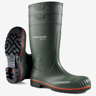 Dunlop Acifort Heavy Duty Waterproof Full Safety Waterproof Boots 1Pr Green 11 A44263111 DLP34613