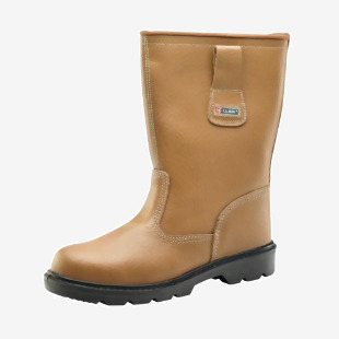 Beeswift Dual Density Polyurethane Rigger Boots 1 Pair Unlined Tan 4 RBUS04 BSW13226