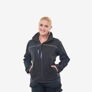 Beeswift Ladies Soft Shell Jacket Black XL LSSJBLXL BSW23616