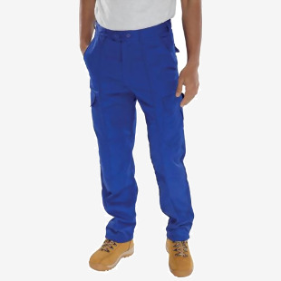 Beeswift Super Click Drivers Trousers Royal Blue 38 PCTHWR38 BSW04578
