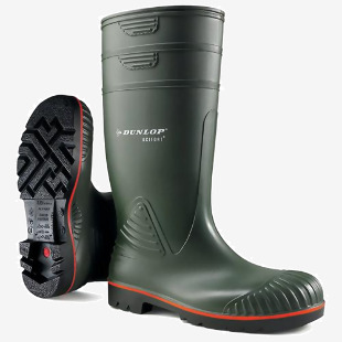 Dunlop Acifort Heavy Duty Waterproof Full Safety Waterproof Boots 1Pr Green 13 A44263113 DLP34605