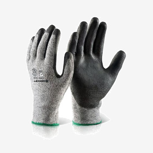 Beeswift PU Coated Cut 5 Gloves Black L KSPU5L BSW19871
