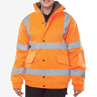Beeswift High Visibility Fleece Lined Bomber Jacket Orange XL CBJFLORXL BSW24705