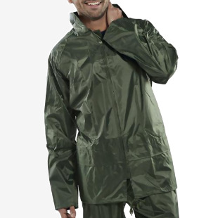 Beeswift Nylon B-Dri Weather Proof Jacket Olive Green 3XL NBDJO3XL BSW00399