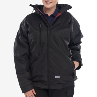 Beeswift Mercury Weather Proof Bomber Jacket Black 2XL MUBJBL2XL BSW11839