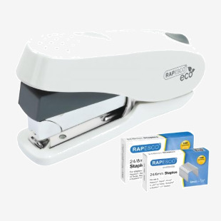Rapesco ECO Luna Less Effort Stapler White 1467 HT01515