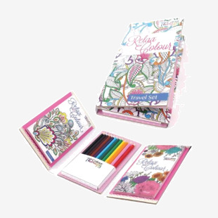 Tallon Adult Colouring Book Travel Set (Pack of 6) 6844 TA16844