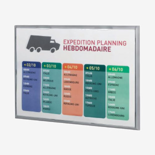 Fast Paper A3 Information Display Silver Wall mountable holds A3 pages 4069.35 MF88017