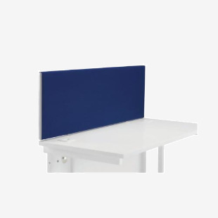 VOW Jemini Straight Desk Mounted Screen 1200x25x400mm Blue KF78978 KF78978