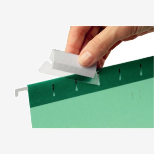 Rexel 50mm Suspension File Tabs with Labels Clear (Pack of 25) 2115596 RX58106