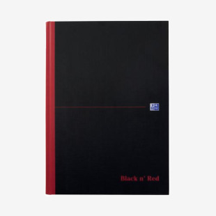 Black n Red Casebound Ruled Hardback Notebook A4 (Pack of 5) 100080446 JDD66174