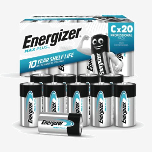 Energizer Max Plus C Alkaline Battery (Pack of 20) 423341 ER42334