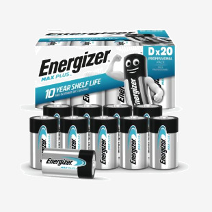 Energizer Max Plus D Alkaline Battery (Pack of 20) 423365 ER42336