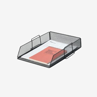 Q-Connect Stackable Letter Tray Black KF17293 KF17293