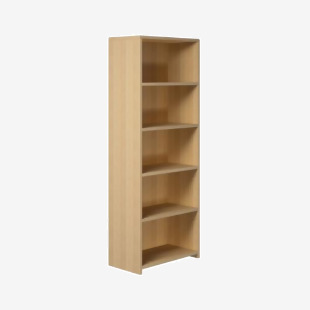 VOW 5 Star Modara Bookcase 4 Shelves 750x400x2000mm Oak KF822158 KF822158