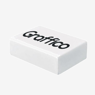 Graffico by 5 Star Plastic Eraser White (Pack of 45) EN05992 EN05992