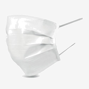 Beeswift B-Click Medical Cotton Face Mask Reusable White CM1750 CLM35978