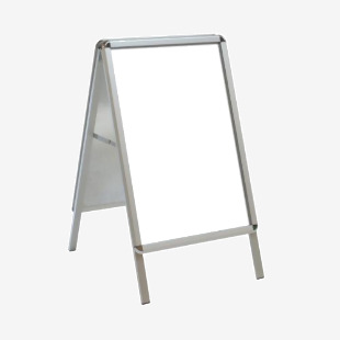 Deflecto A1 Pavement Display Board with Snap Frame Aluminium Silver PPA110S DF90561