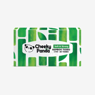 Cheeky Panda Bamboo Tissues 3-Ply 80 Tissues (Pack of 12) 1103039 CPD67863