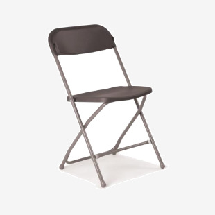 Flat Back Titan Straight Back Folding Chair 445x460x870mm Charcoal KF90528 KF90528