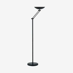 Unilux Dely Articulated Uplighter 2.0 LED UK Art Black 400162610 JD00231