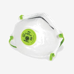 Beeswift FFP2V Moulded Valved Respirator Mask White (Pack of 5) BS031 BSW27062