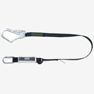 V-Series MSA 1.5m Energy Absorbing Webbing Lanyard Chrome MSA10185611 MSA37546