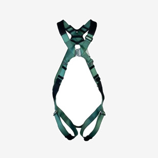 MSA V-Form Full Body Back D-Ring Qwik-Fit Safety Harness Green Standard MSA10205847 MSA18925