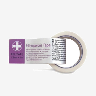 Reliance Medical Relitape Microporous Tape 2.5cmx5m (Pack of 12) 685 HS88685