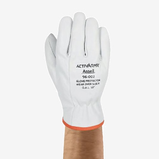 Ansell Leather Premium Goat Skin Glove Protector White L AN96-002L ANS09670
