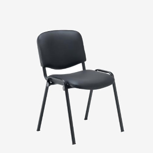 VOW Jemini Ultra Multipurpose Stacking Chair Polyurethane Black KF72903 KF72903