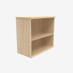 VOW Astin Bookcase 1 Shelf 800x400x730mm Canadian Oak KF823735 KF823735