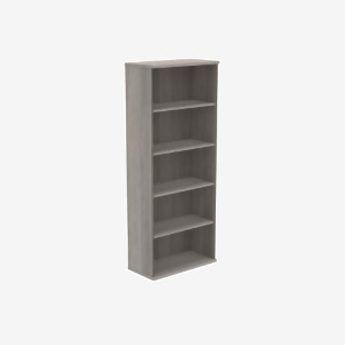 VOW Astin Bookcase 4 Shelves 800x400x1980mm Alaskan Grey Oak KF823872 KF823872