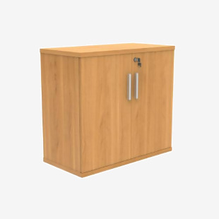 Astin 2 Door Cupboard Lockable 800x400x730mm Norwegian Beech KF823889 KF823889