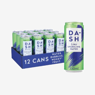 Dash Lime Sparkling Water 330ml (Pack of 12) DBL007 DSH30654